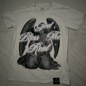White Graphic Angel T-Shirt